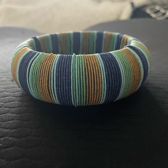 Vintage bangle bracelet striped - Picture 4 of 6